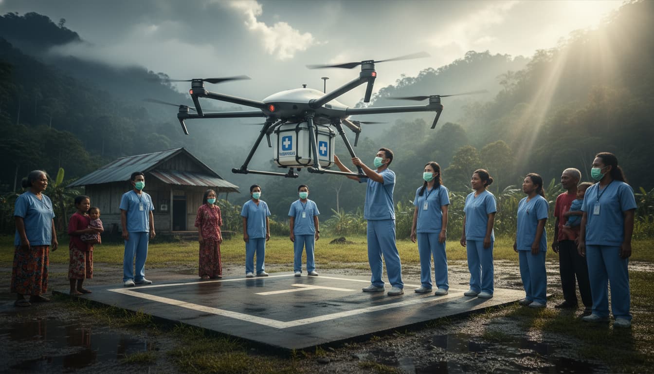 Misi Kemanusiaan: Peran Drone dalam Pengiriman Vakum Medis ke Wilayah Terpencil